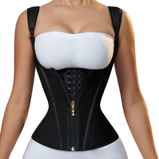 Zipper Breasted Retro Shapewear Top