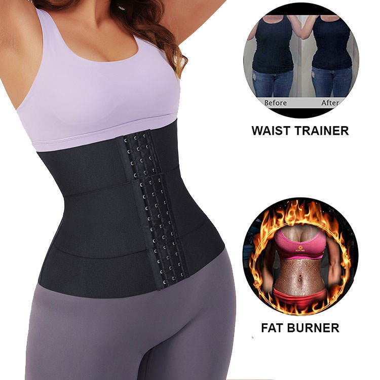 Women's Sports Sweat Waist Trainer Double Belt Breasted Corset